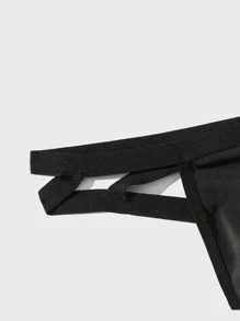 Suspensor sexy para hombre con espalda cruzada - Negro - Ver 4