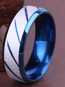 Men Two Tone Ring - Multicolor - View 2