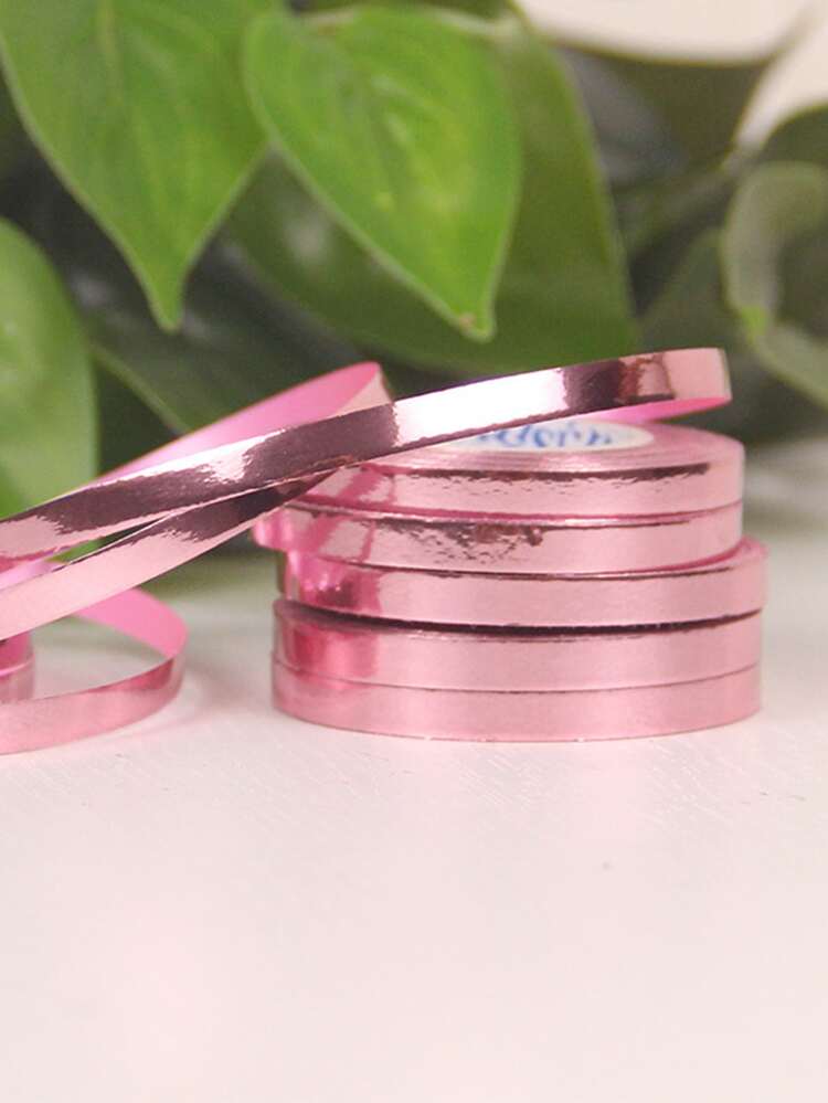 10pcs/Set 10m Length Shiny Ribbon For Balloon Decorations, Wedding Supplies