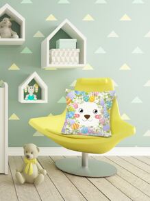 復活節兔子印花靠墊套不附帶墊芯 - 彩色 - 查看 2