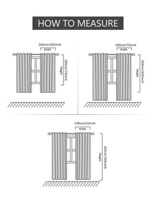 Panel única Cortina opaca unicolor - Gris - Ver 3