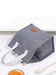 BRIVILAS 1pc Portable Lunch Bag - Grey - View 5