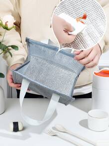 BRIVILAS 1pc Portable Lunch Bag - Grey - View 6