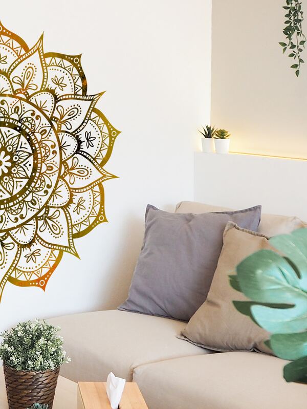 Mandala Print Wall Sticker SHEIN USA