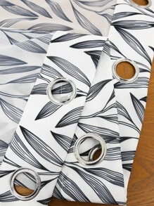 Mẫu rèm lá đơn - Đen và trắng - Xem 5