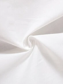 小女童拼接蕾絲貝殼邊襯衫 - 白色 - 查看 3