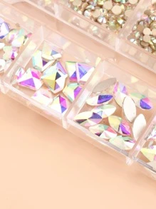 FULL BEAUTY 1 盒水钻美甲装饰 - 白色 - 查看 6