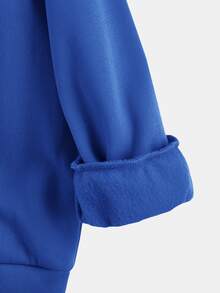 SHEIN Boys Cut And Sew Thermal Hoodie & Joggers - Multicolor - View 6