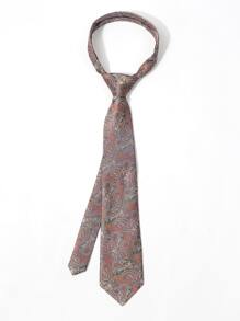 Men Paisley Pattern Tie - Multicolor - View 2