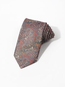 Men Paisley Pattern Tie - Multicolor - View 5