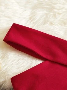 SHEIN Bộ váy trễ vai và in hoa màu trơn dành cho nữ Tween - Nhiều màu - Xem 4