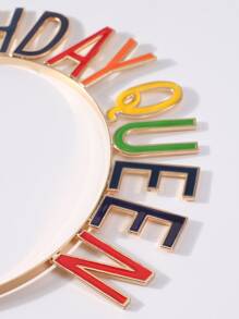 1pc Birthday Party Letter Decor Headband - Multicolor - View 2