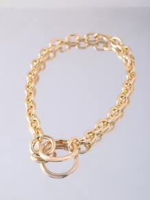 Minimalist Chain Necklace - Yellow Gold - View 5