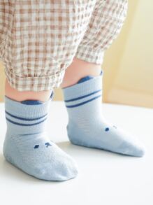 Bebé 4 pares Calcetines con estampado de dibujos animados - Multicolor - Ver 2