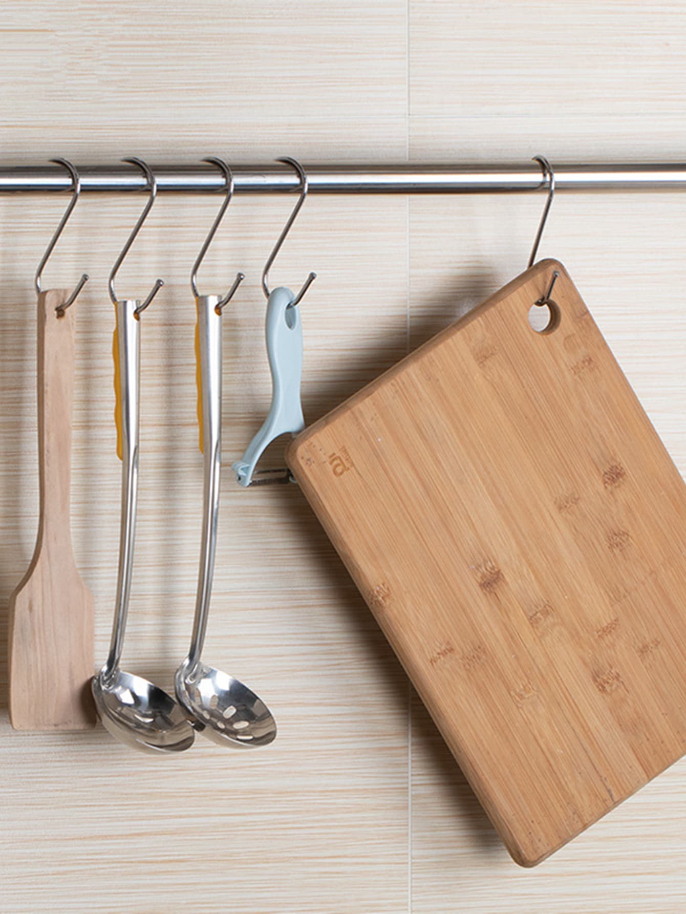 2pcs Stainless Steel S-Shaped Hook - Silver - View 1