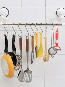 2pcs Stainless Steel S-Shaped Hook - Silver - View 3