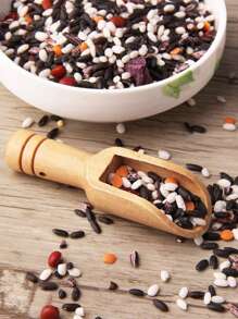 1pc Mini Wooden Tea Scoop - Brown - View 4