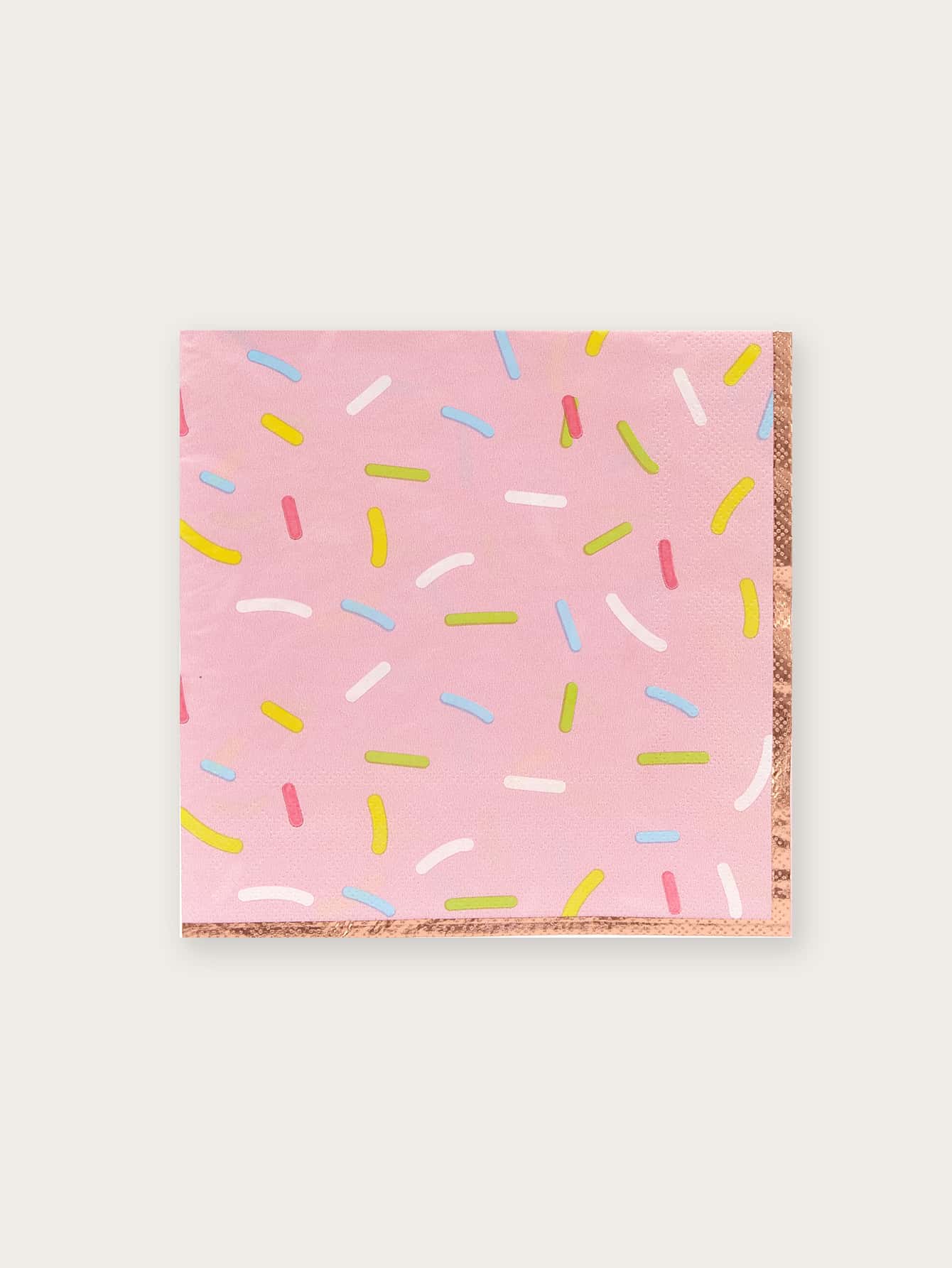 25入組圖案印花一次性餐巾 - 彩色 - 查看 1