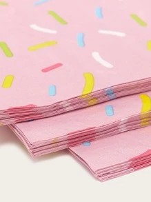 25入組圖案印花一次性餐巾 - 彩色 - 查看 5