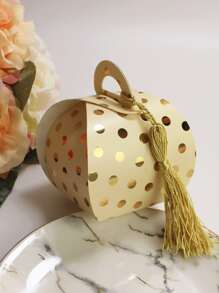 10入組隨機波點圖案禮物盒 - 彩色 - 查看 2