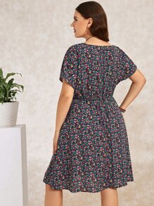 EMERY ROSE Đầm Plus Size Túi Họa tiết hoa Boho - Nhiều màu - Xem 2
