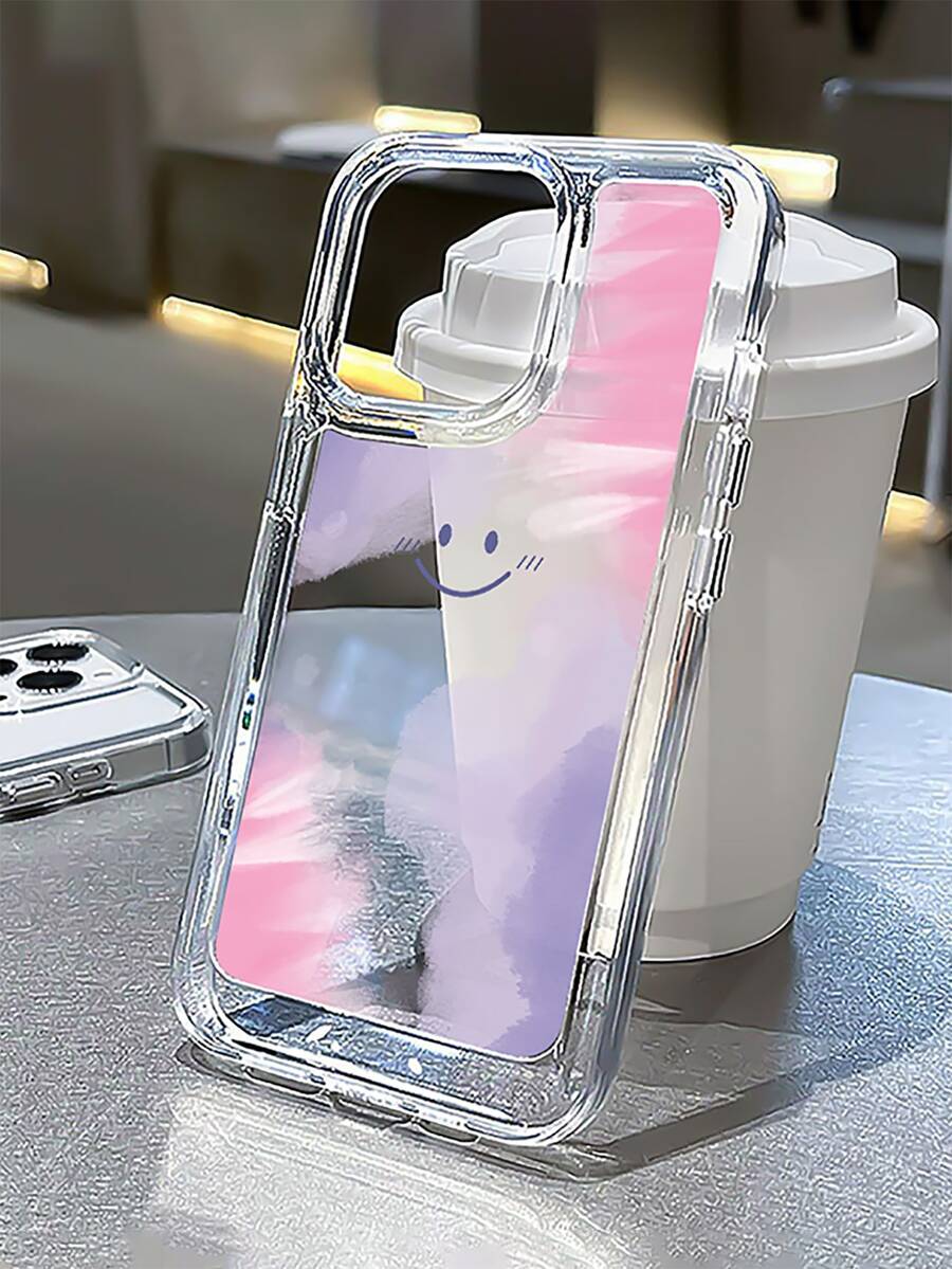 Smile Pattern Phone Case - Multicolor - View 1