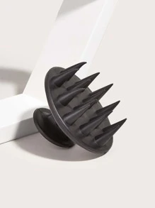 硅胶洗发刷 1 件装 黑色 美发沙龙头皮按摩梳 沐浴按摩硅胶刷/发梳，发梳，解结梳，球形梳，迷你发梳套装，木梳，发梳，梳子，后梳，发梳，边缘梳，发梳，后梳，造型梳，卷发梳，边缘梳，发梳，梳发，发梳套装，梳发，卷发梳，解结梳，女士发梳，头发，旅行，美发产品，美发工具，美发用品，理发师，理发师配件，理发店，美发设备