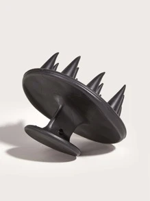 硅胶洗发刷 1 件装 黑色 美发沙龙头皮按摩梳 沐浴按摩硅胶刷/发梳，发梳，解结梳，球形梳，迷你发梳套装，木梳，发梳，梳子，后梳，发梳，边缘梳，发梳，后梳，造型梳，卷发梳，边缘梳，发梳，梳发，发梳套装，梳发，卷发梳，解结梳，女士发梳，头发，旅行，美发产品，美发工具，美发用品，理发师，理发师配件，理发店，美发设备