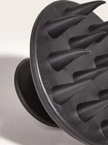 硅胶洗发刷 1 件装 黑色 美发沙龙头皮按摩梳 沐浴按摩硅胶刷/发梳，发梳，解结梳，球形梳，迷你发梳套装，木梳，发梳，梳子，后梳，发梳，边缘梳，发梳，后梳，造型梳，卷发梳，边缘梳，发梳，梳发，发梳套装，梳发，卷发梳，解结梳，女士发梳，头发，旅行，美发产品，美发工具，美发用品，理发师，理发师配件，理发店，美发设备