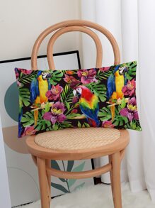 1 Vỏ gối in hình con vẹt mà không cần chất độn - Nhiều màu - Xem 4