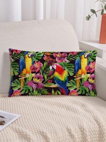 1 Vỏ gối in hình con vẹt mà không cần chất độn - Nhiều màu - Xem 6