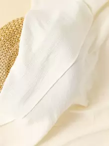 momscare 1 件婴儿纯色襁褓毯和 1 件情人节爱心帽子 - 杏色 - 查看 6