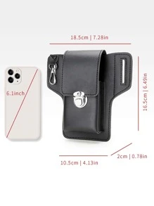 Mini Men Minimalist Belt Bag Chest Bag - Black - View 7