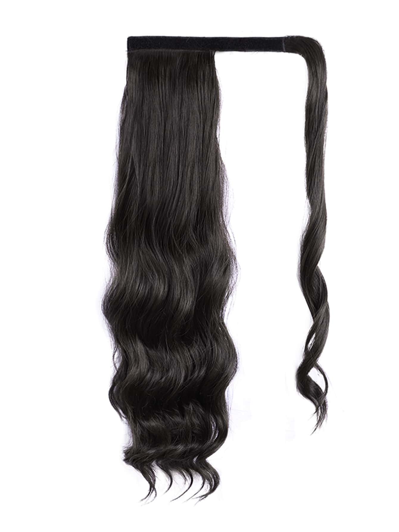 nimoki Long Body Wave Ponytail Synthetic Hair Extension - Black - View 1