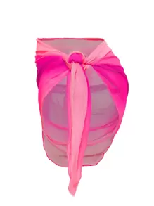 Swim Mod Summer Beach Ombre Cover Up Skirt - Pink - View 5