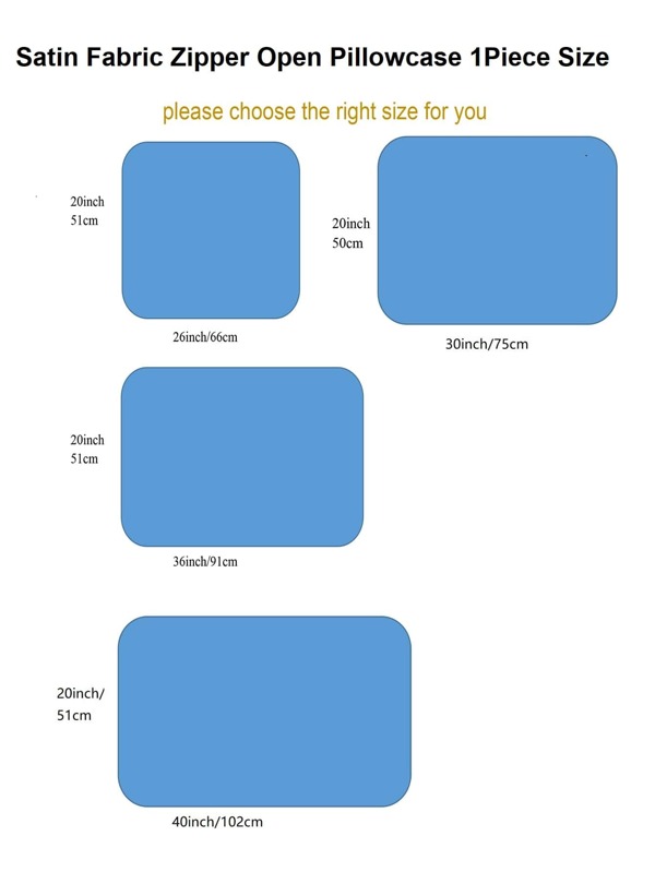 1pc Satin Pillowcase Without Filler SHEIN USA