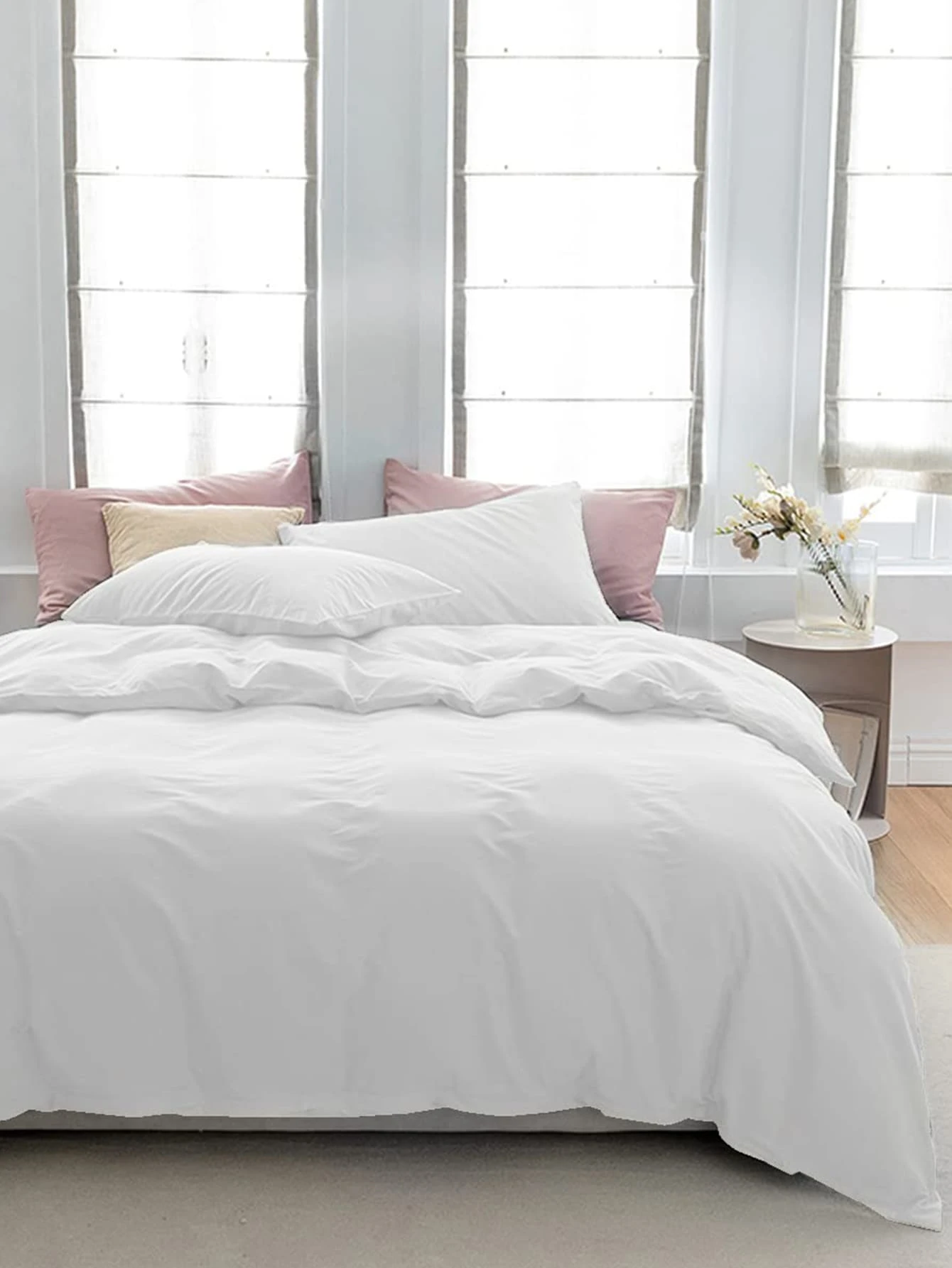 Bộ vỏ chăn cứng không có chất độn - Màu be - Xem 1