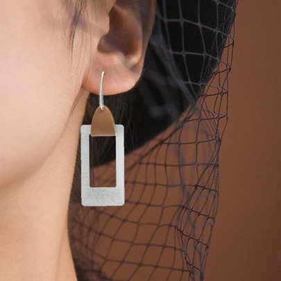 Rectangle Drop Earrings