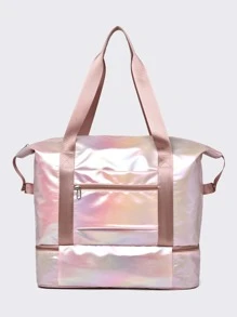 Large capacity dry-wet split shoelace warehouse nylon waterproof tote bag suitable for business travel fitness yoga tripTravel Bag holiday y2k bag Luggage Bag Weekend Bag Overnight Bag - Multicolor - View 6