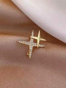 水鑽裝飾星形設計胸針