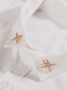 水鑽裝飾星形設計胸針