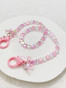 蝴蝶結裝飾串珠口罩鏈 - 彩色 - 查看 4