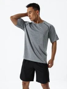 Manfinity Sport Corelite 男士插肩袖運動T恤