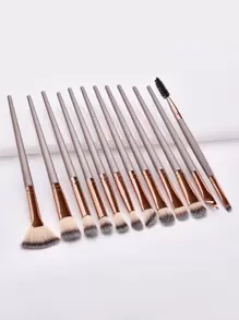 12pcs Professional Makeup Brush Set,Brush Set,Makeup Brush Kit,Make Up Brush Set,Make Up Set Complete,Makeup Brush Set,Complete Makeup Kit,Brush Kit,Brushes Makeup Set,Makeup Gift Set,Set - Champagne - View 1