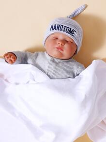 momscare 5入組嬰兒隨機字母圖案帽 - 彩色 - 查看 2