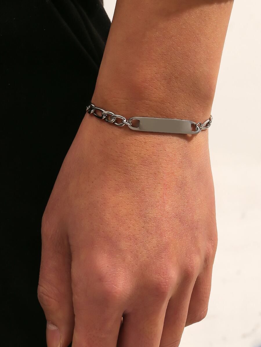 Hombres Pulsera con diseño geométrico