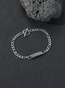 Hombres Pulsera con diseño geométrico