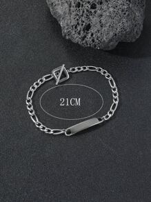 Hombres Pulsera con diseño geométrico