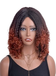 Pelucas Cortas Con Yaki De 16 Pulgadas De Largo, Peluca Afro Rizada Sintética Resistente Al Calor, Peluca De Pelo Rizado Afro Con Parte Media Natural Y Suave Y Esponjosa Para Uso Diario (t350) - Multicolor - Ver 1