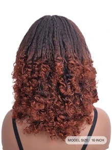 Pelucas Cortas Con Yaki De 16 Pulgadas De Largo, Peluca Afro Rizada Sintética Resistente Al Calor, Peluca De Pelo Rizado Afro Con Parte Media Natural Y Suave Y Esponjosa Para Uso Diario (t350) - Multicolor - Ver 2